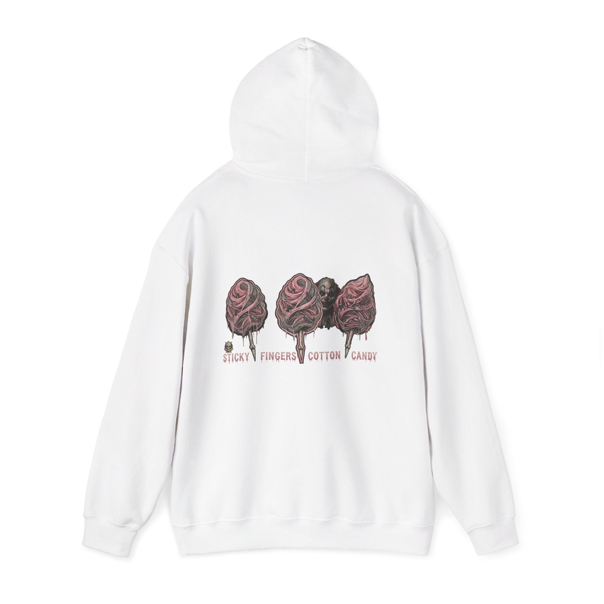 Cotton Candy Skullcream Hoodie — Sticky Fingers Band Graphic Pullover