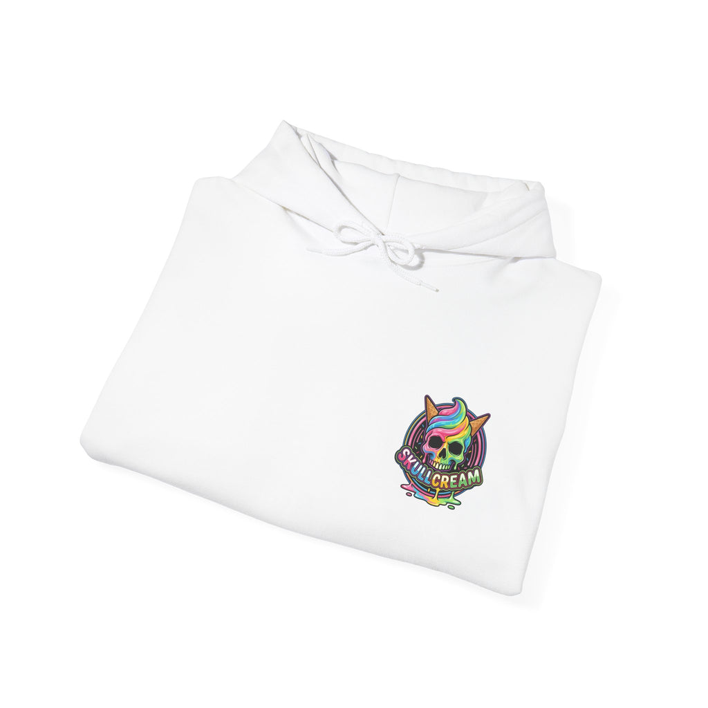 Skullcream-Goreo Crush Cream Hoodie | Dripping Skull Graphic