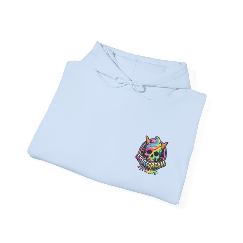 Skullcream-Goreo Crush Cream Hoodie | Dripping Skull Graphic