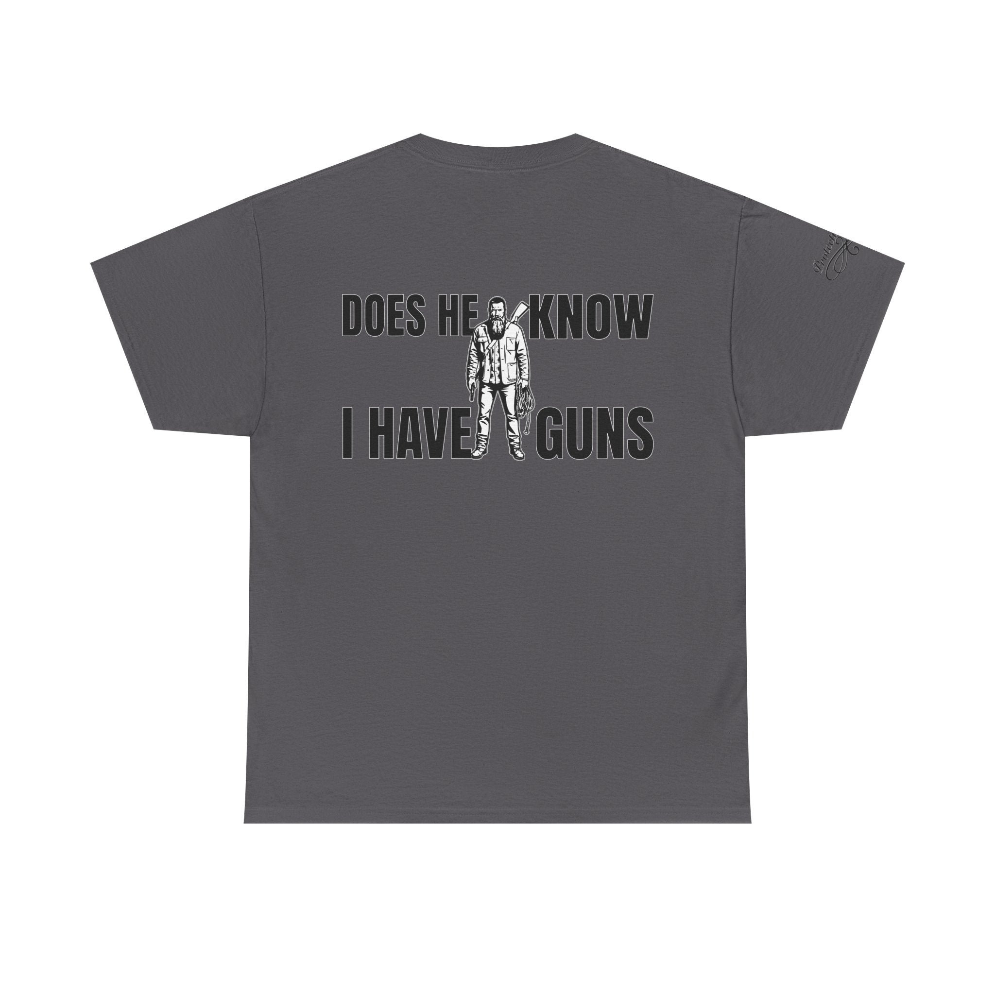 Protective Dad Does He Know T-Shirt| Here’s Your Warning