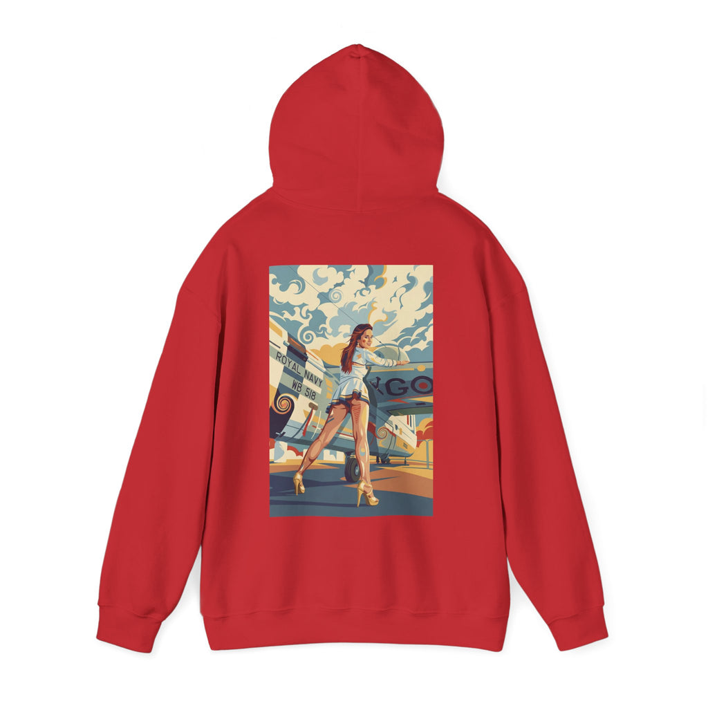 Good Girls-Pin Up Stewardess Hoodie | Parental Advisory  for the Bearded