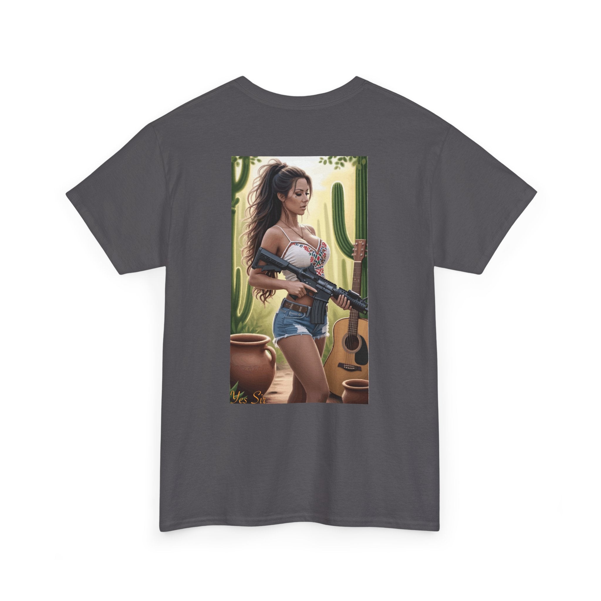 Nice Guitar-Yes Sir T-Shirt | Parental Advisory for the Bearded