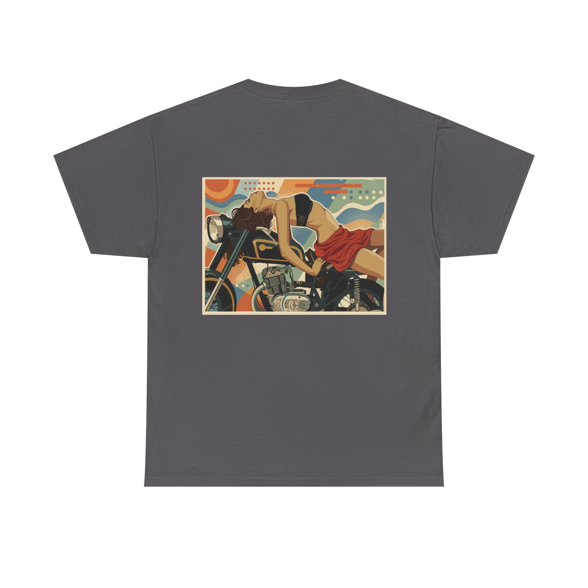 Yes Sir-Pin Up Biker T-Shirt | Parental Advisory  for the Bearded