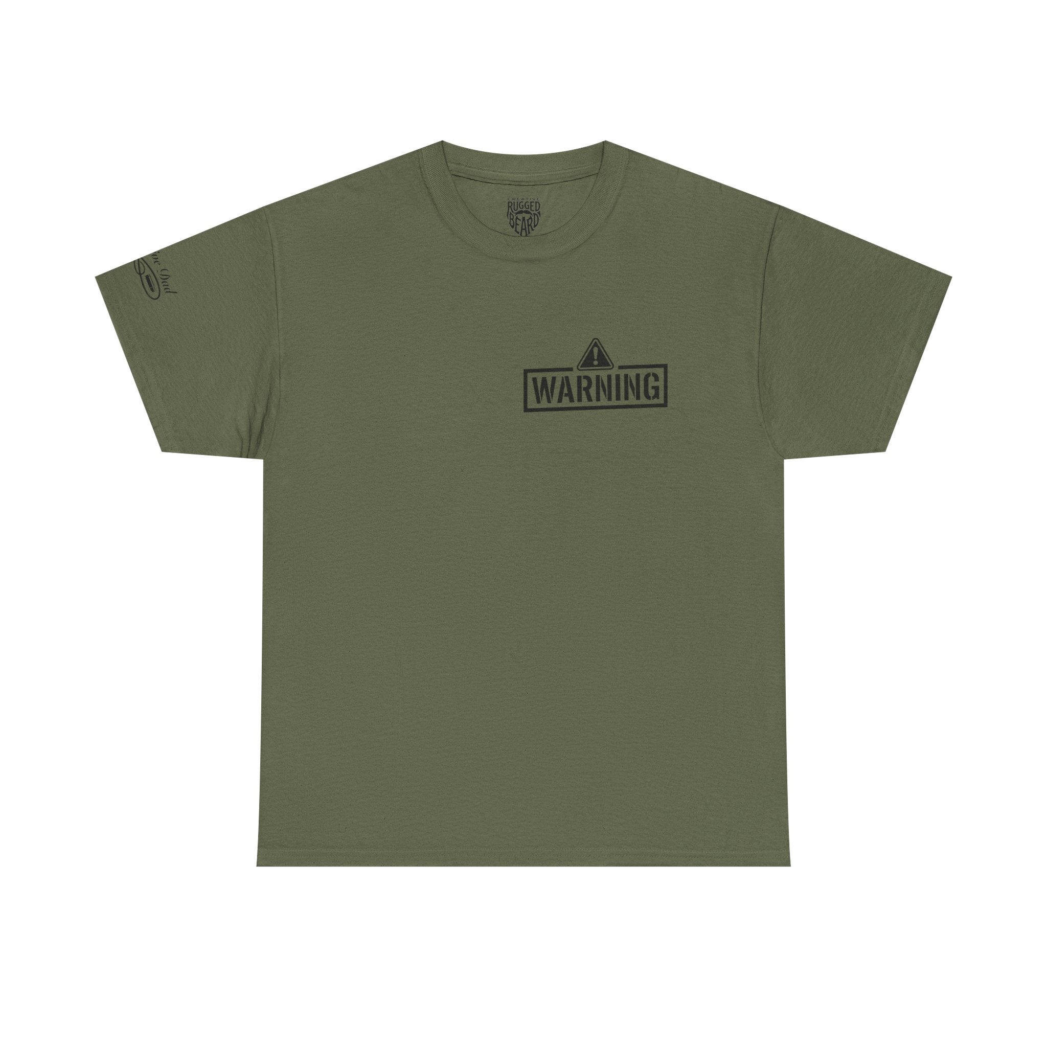 Protective Dad Assault Rifles T-Shirt | Here’s Your Warning