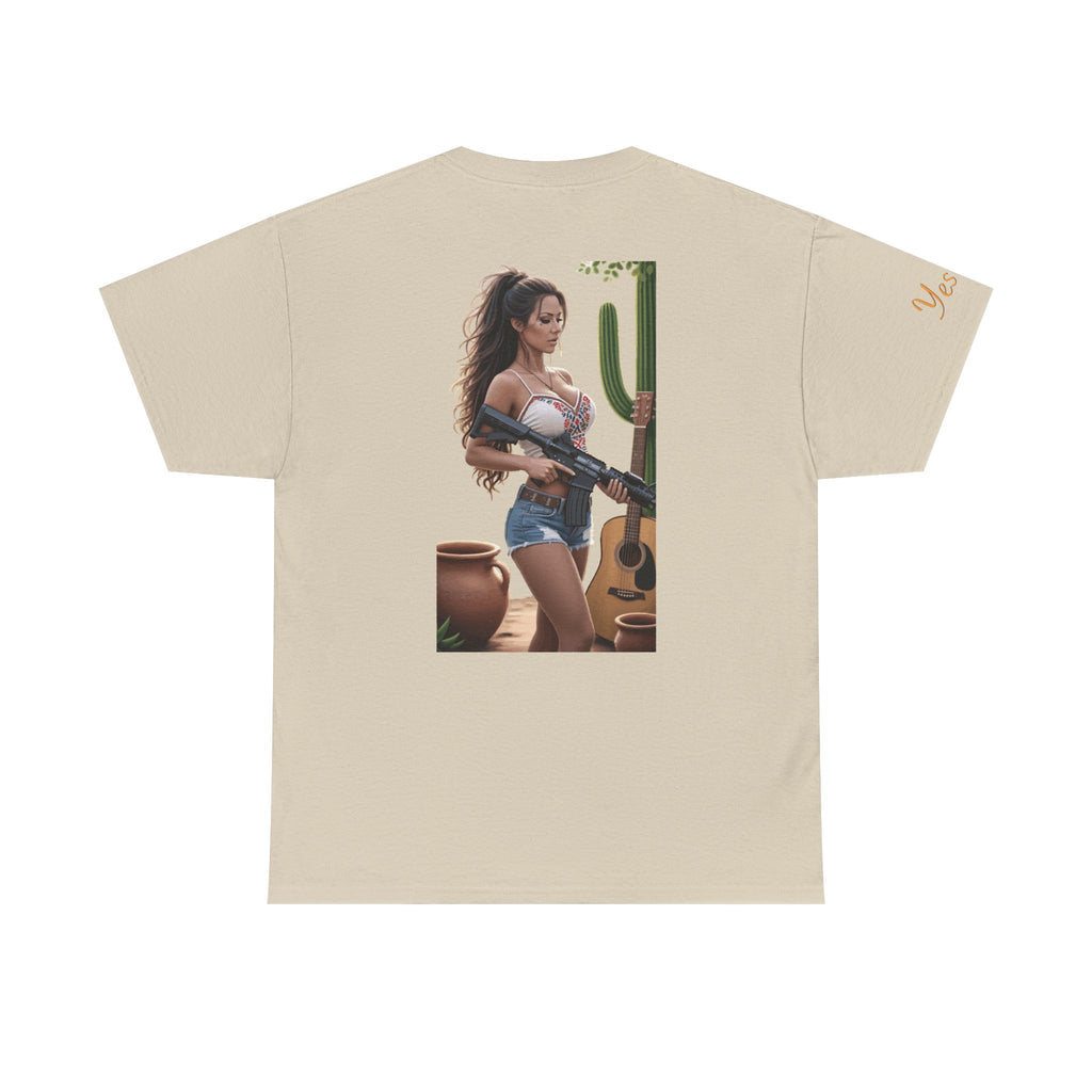 Nice Guitar-Yes Sir T-Shirt | Parental Advisory for the Bearded