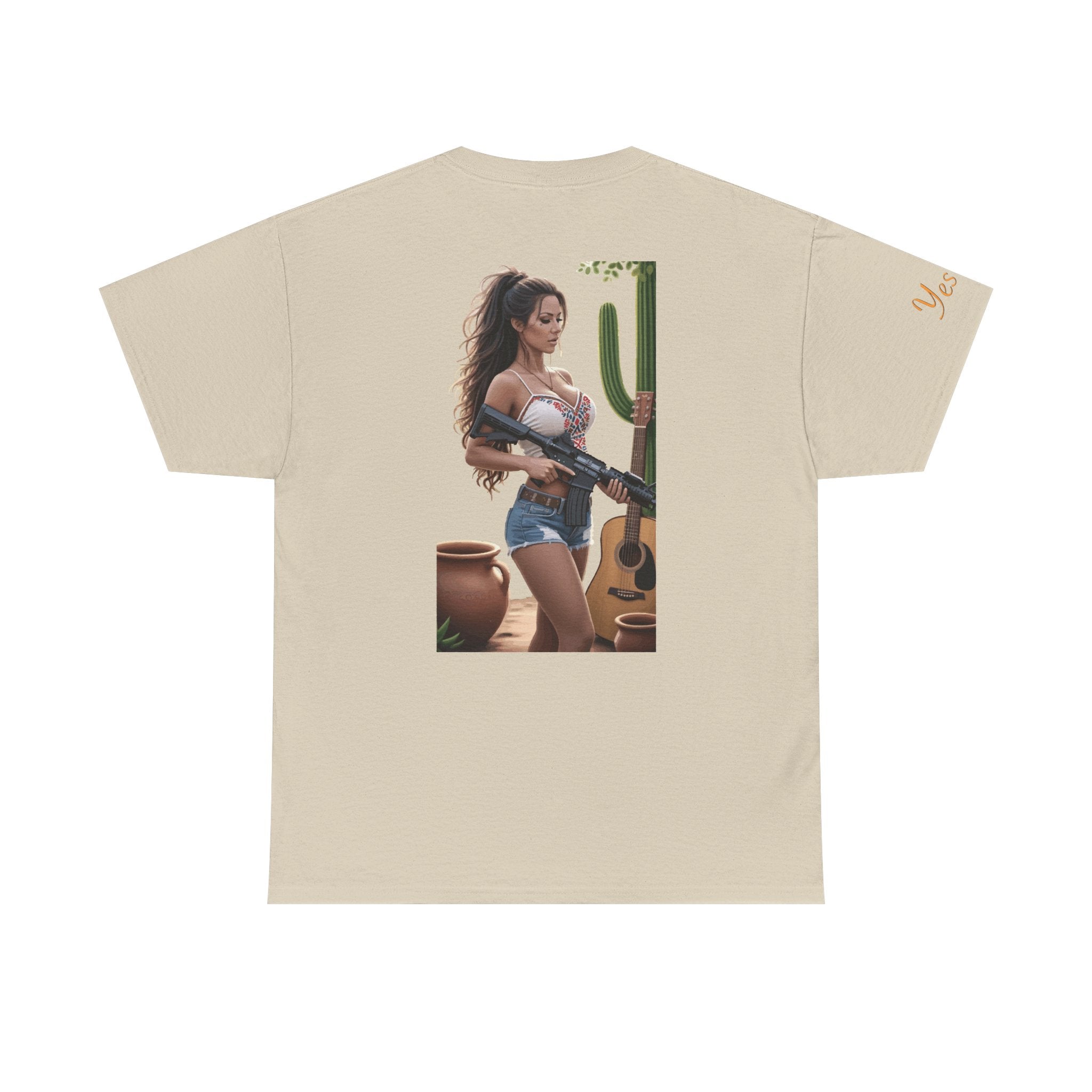 Nice Guitar-Yes Sir T-Shirt | Parental Advisory for the Bearded
