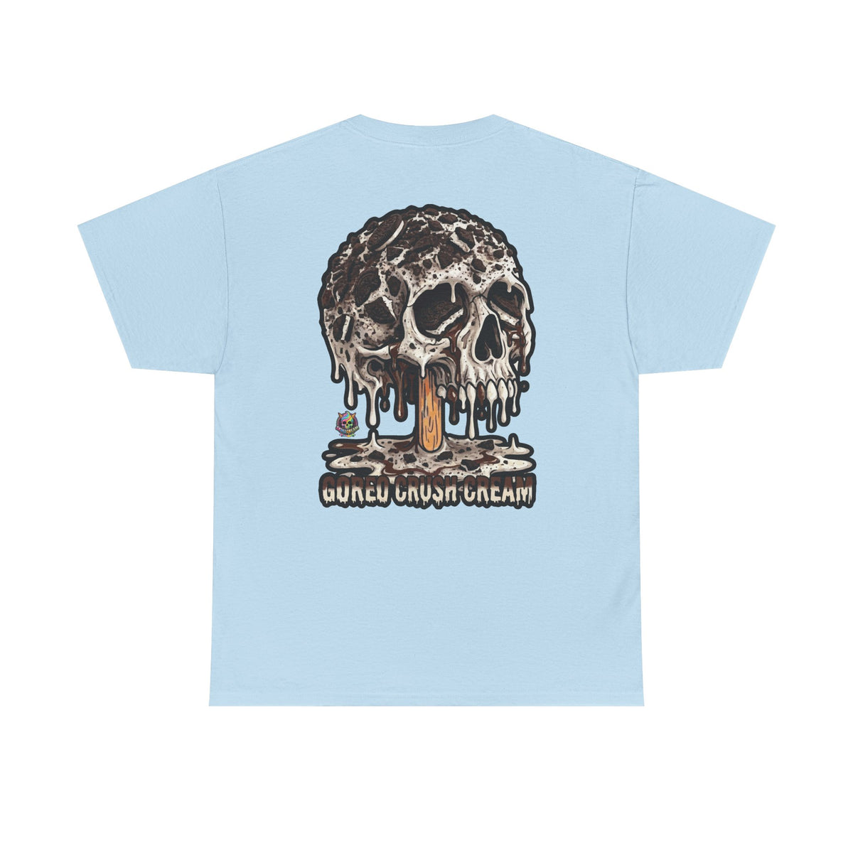 Skullcream-Goreo Crush Cream T-Shirt | Colorful Drip Graphic Tee