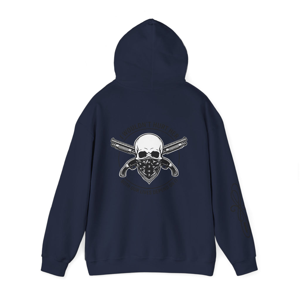 Protective Dad Sawed Off Shotguns - Hoodie | Here’s Your Warning
