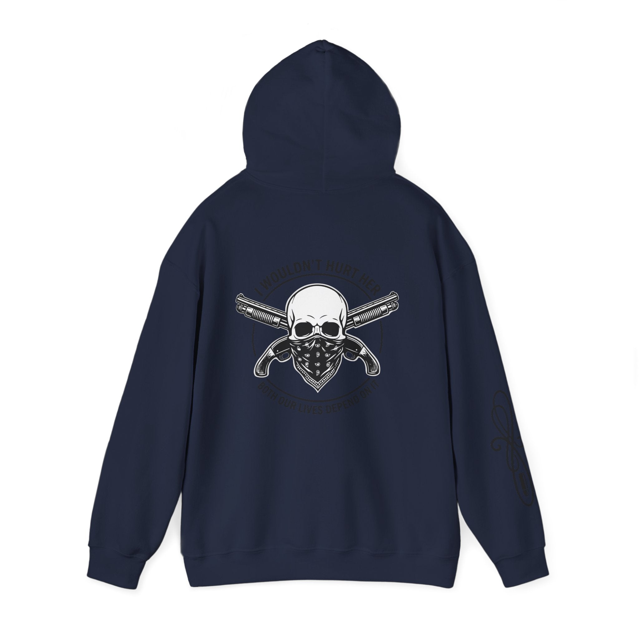 Protective Dad Sawed Off Shotguns - Hoodie | Here’s Your Warning