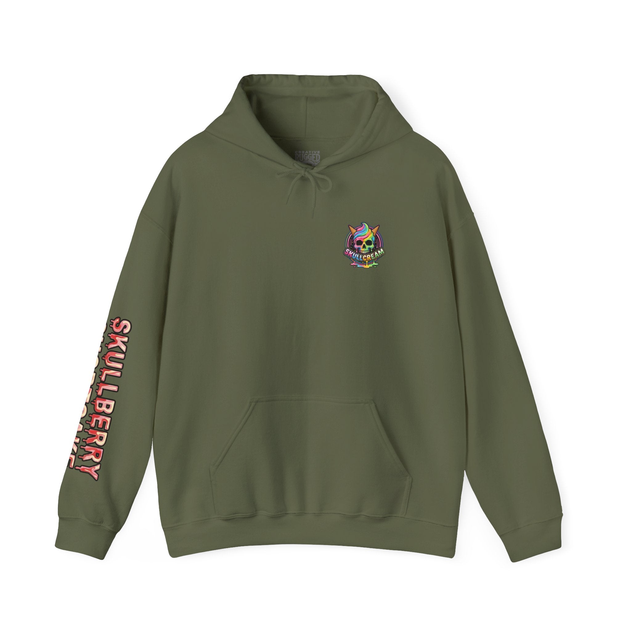 Skullcream-Skullberry Shortcake Hoodie | Dripping Skull Graphic