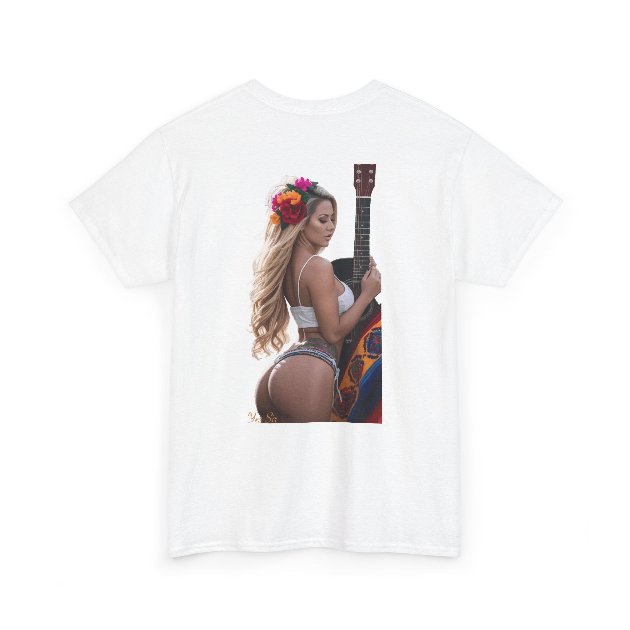 Pretty Flowers-Yes Sir T-Shirt | Parental Advisory  for the Bearded