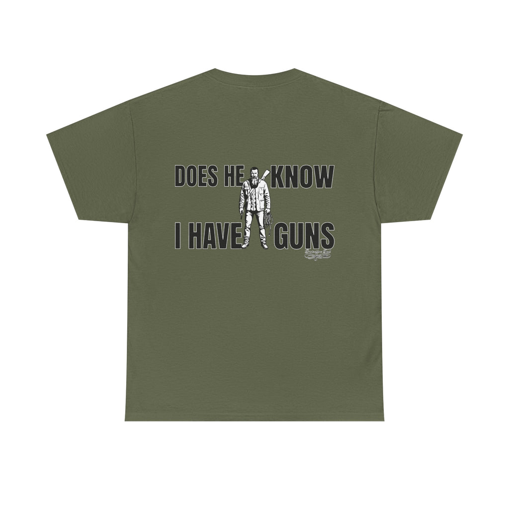 Protective Dad Does He Know T-Shirt| Here’s Your Warning
