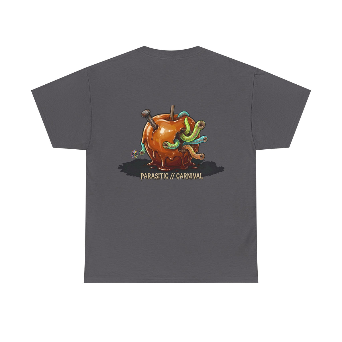 Skullcream Carnival Caramel Apple - Spooky Candy Apple Graphic T-Shirt