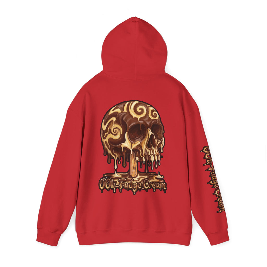 Skullcream-Ooh-Fudge Cream Hoodie | Dripping Skull Graphic