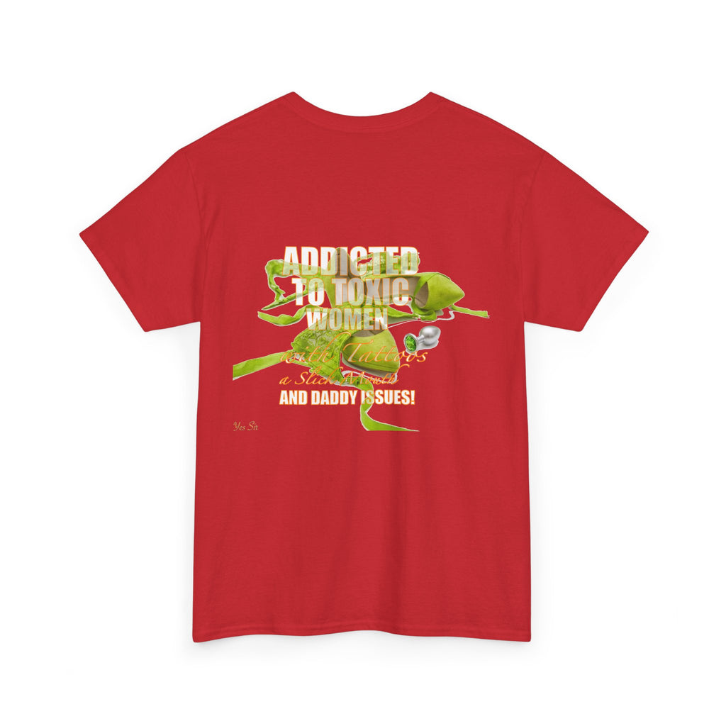 Addicted | Yes Sir T Shirt | Recovering Addict Green Graphic T Shirt