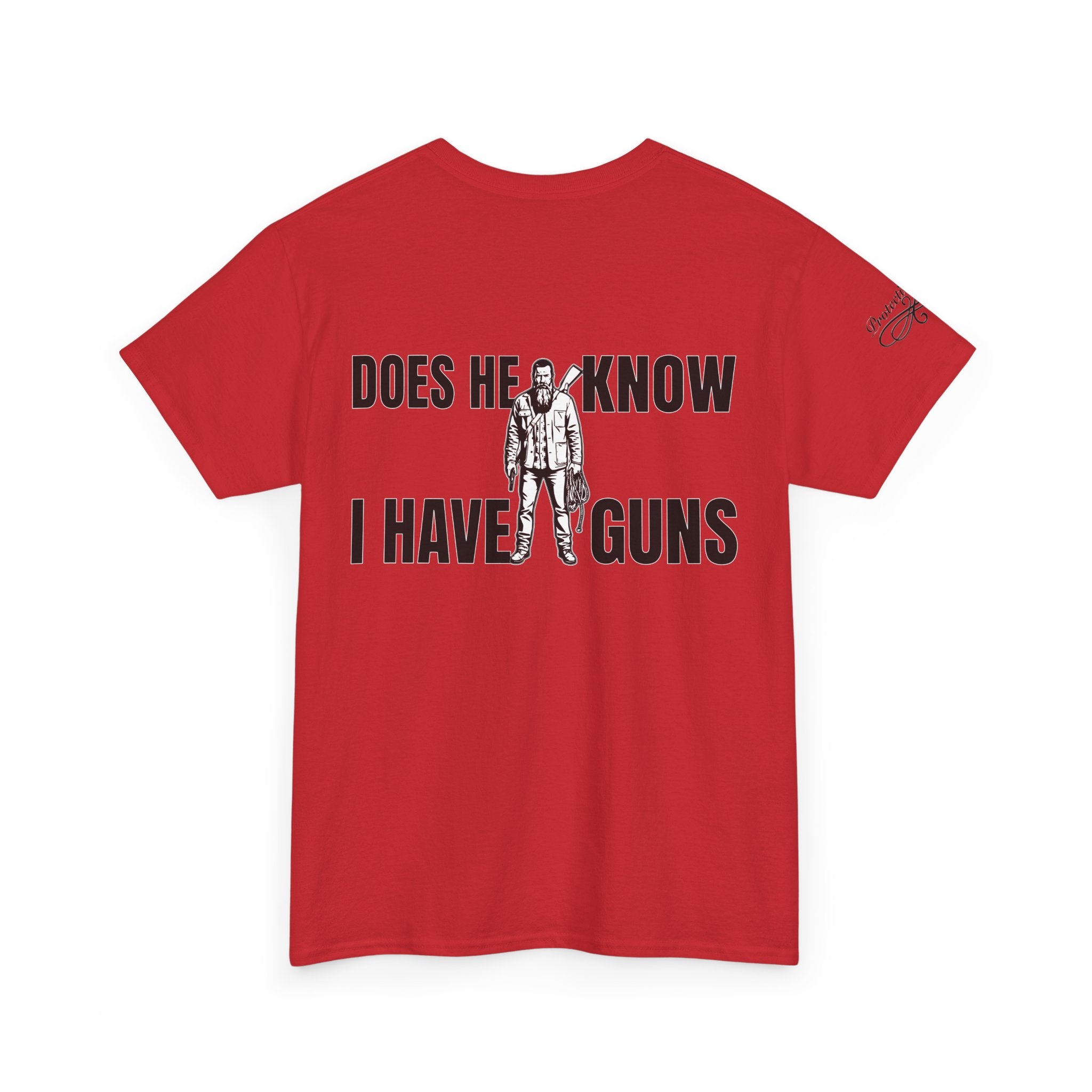 Protective Dad Does He Know T-Shirt| Here’s Your Warning