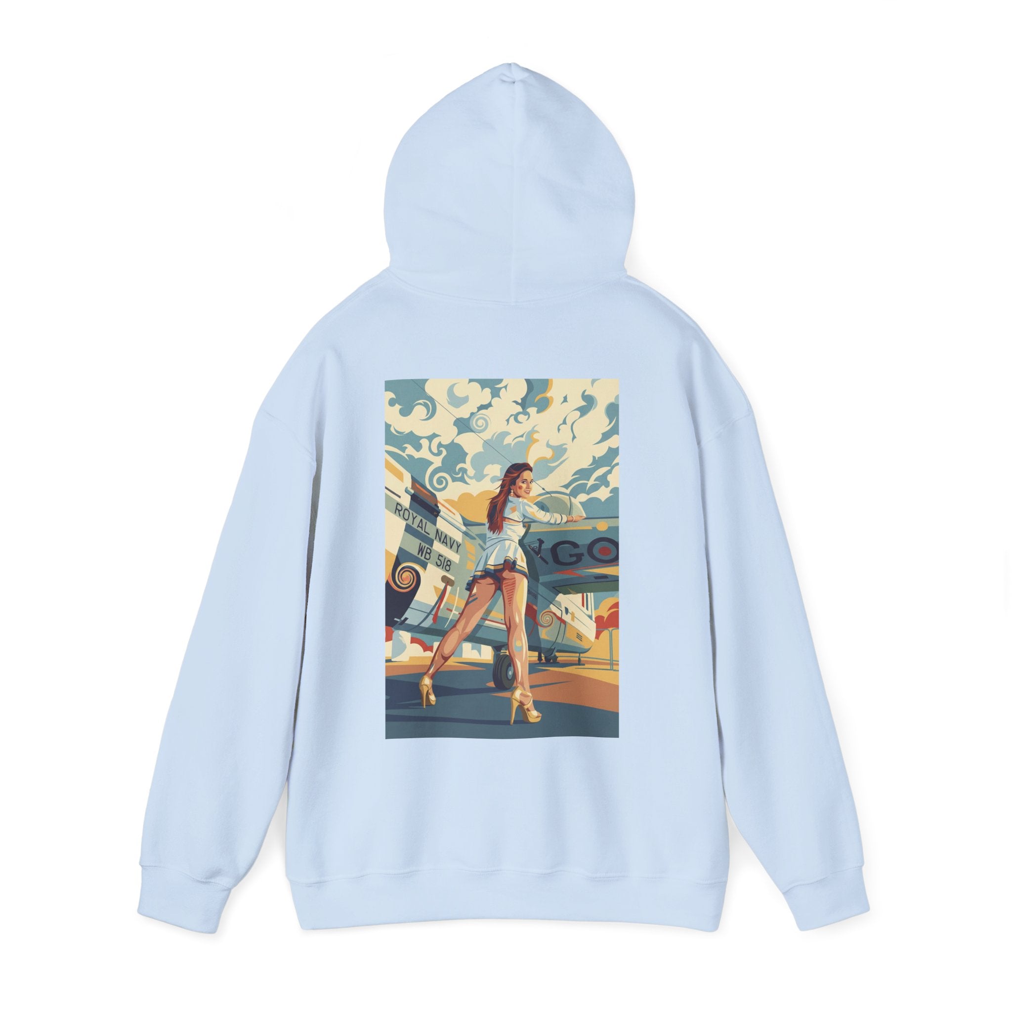 Good Girls-Pin Up Stewardess Hoodie | Parental Advisory  for the Bearded