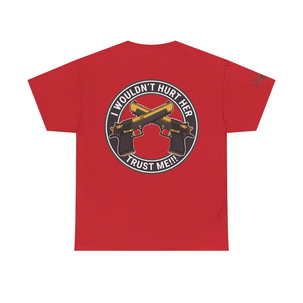 Protective Dad Pistols T-Shirt | Here’s Your Warning
