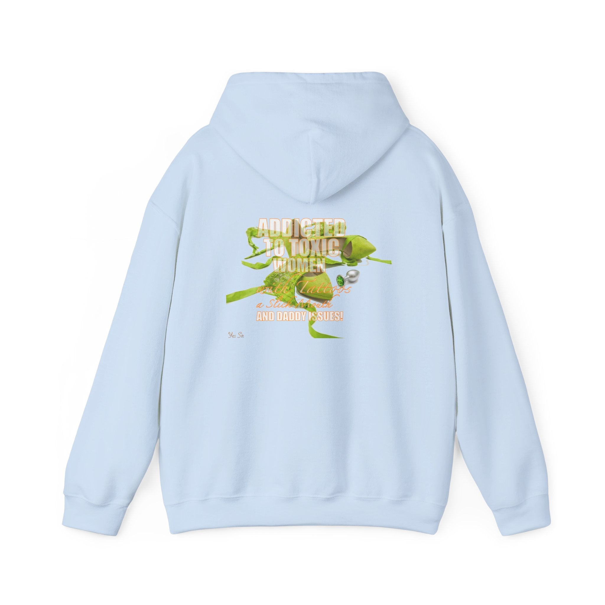 Addicted | Yes Sir Hoodie | Recovering Addict Graphic Hoodie