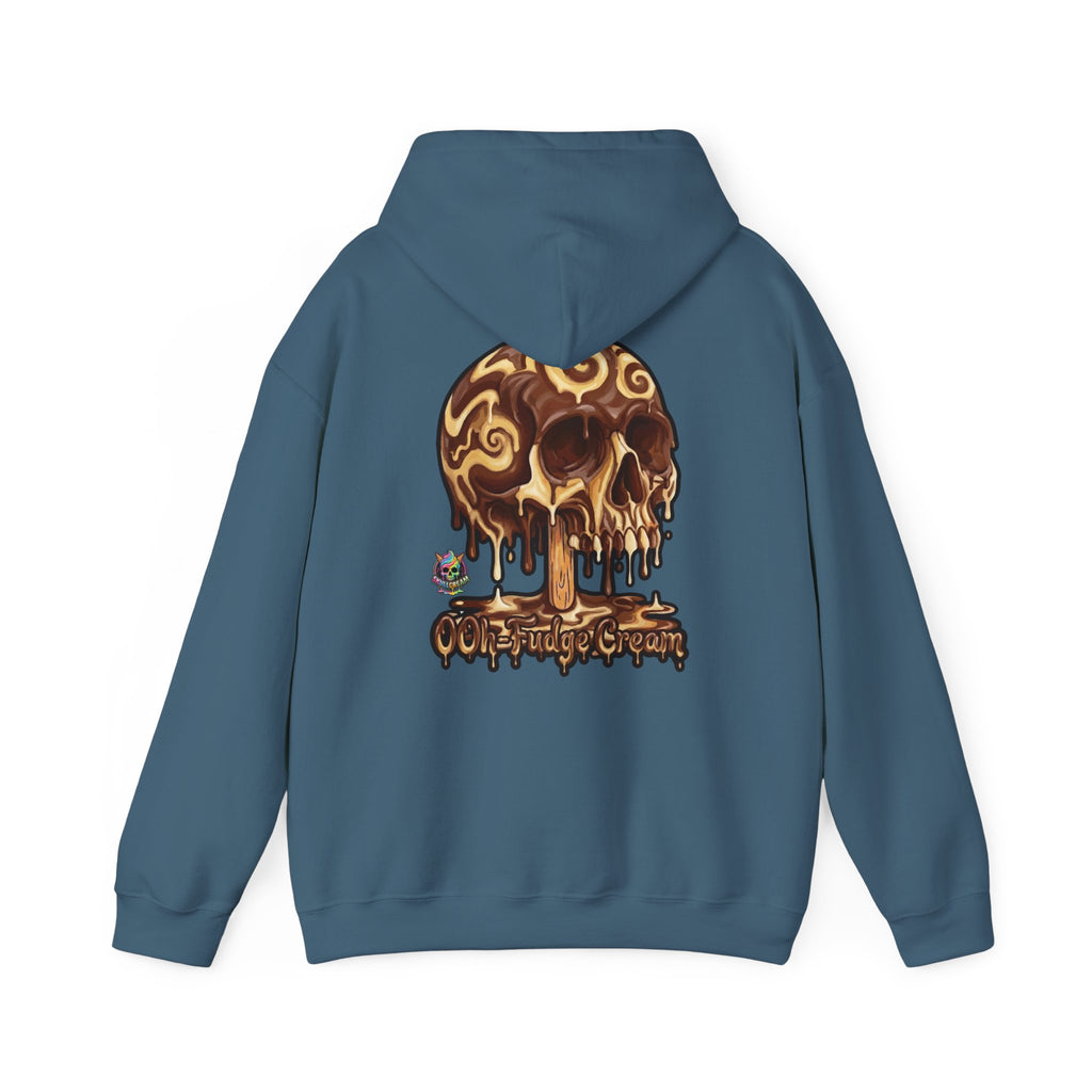 Skullcream-Ooh-Fudge Cream Hoodie | Dripping Skull Graphic
