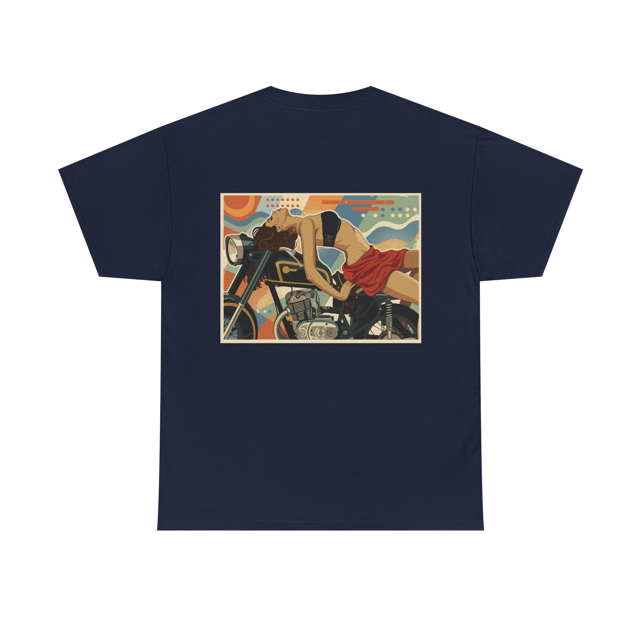 Yes Sir-Pin Up Biker T-Shirt | Parental Advisory  for the Bearded