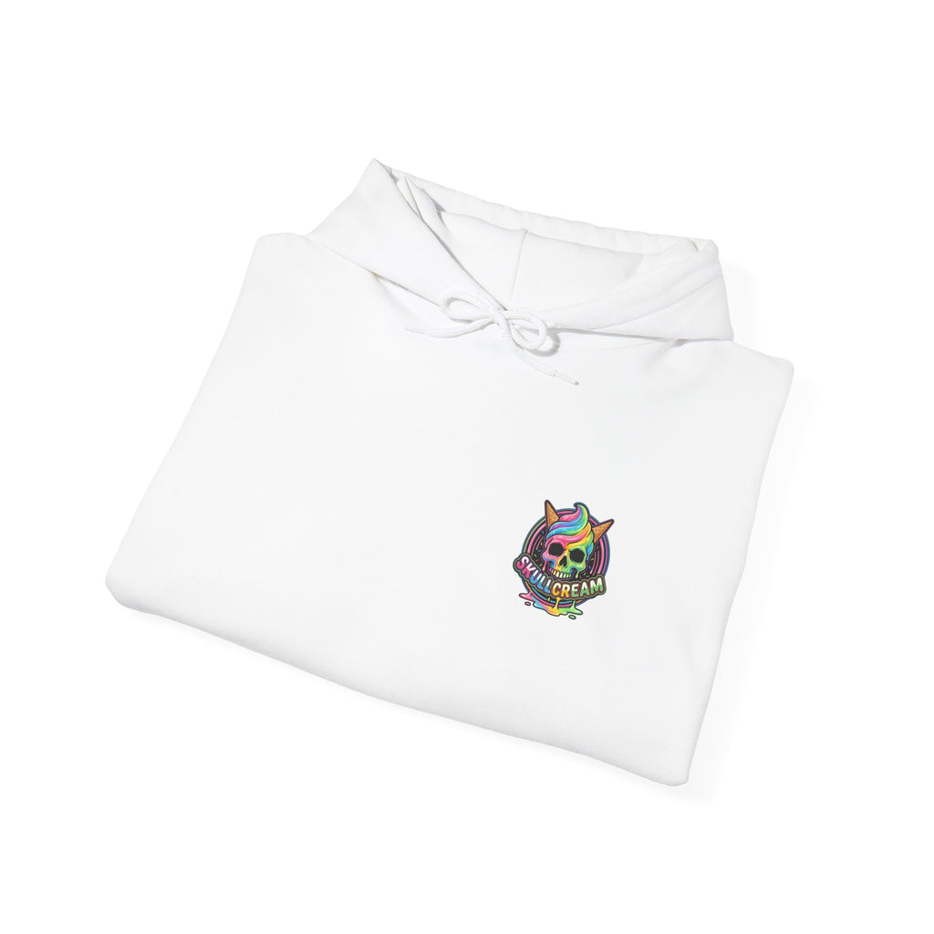 Skullcream-Goreo Crush Cream Hoodie | Dripping Skull Graphic