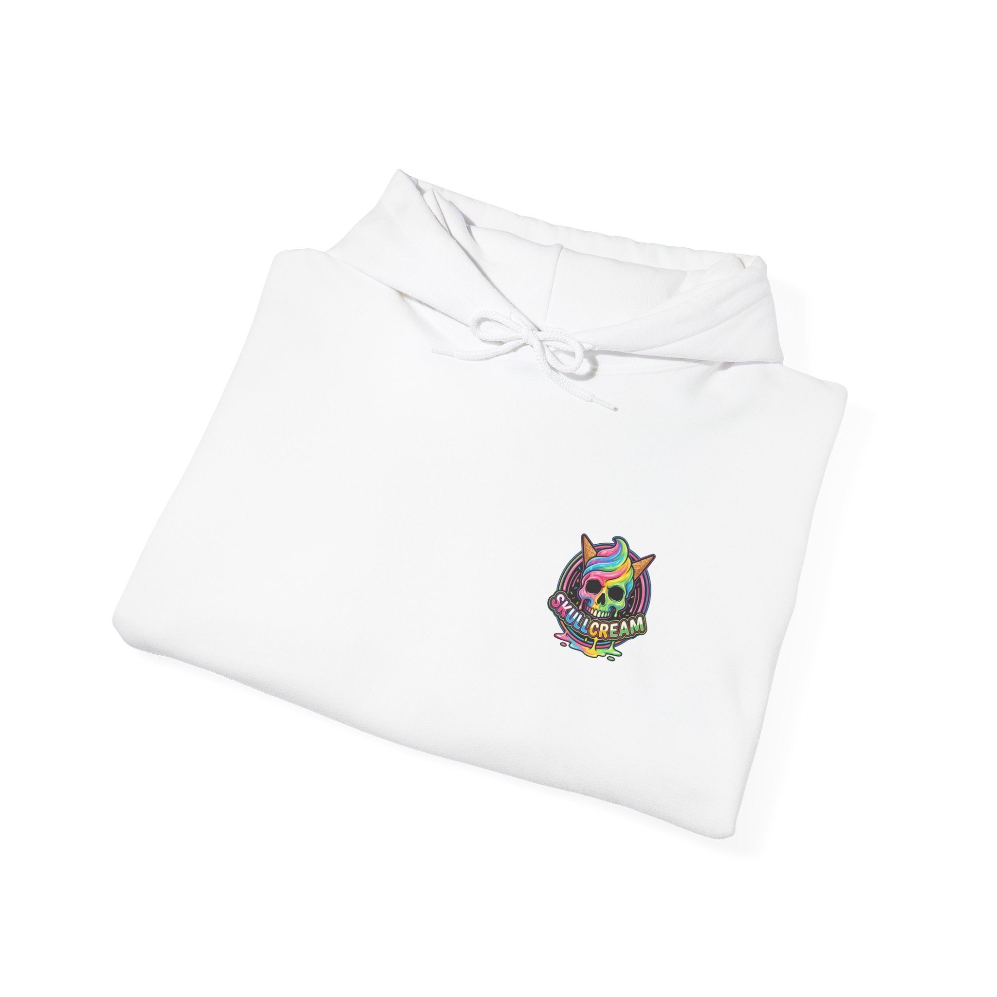 Skullcream-Goreo Crush Cream Hoodie | Dripping Skull Graphic