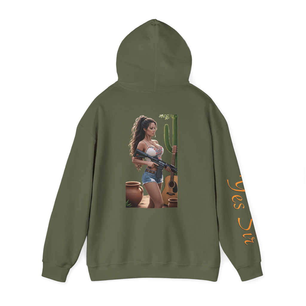 Nice Guitar- Yes Sir Hoodie | Parental Advisory  for the Bearded