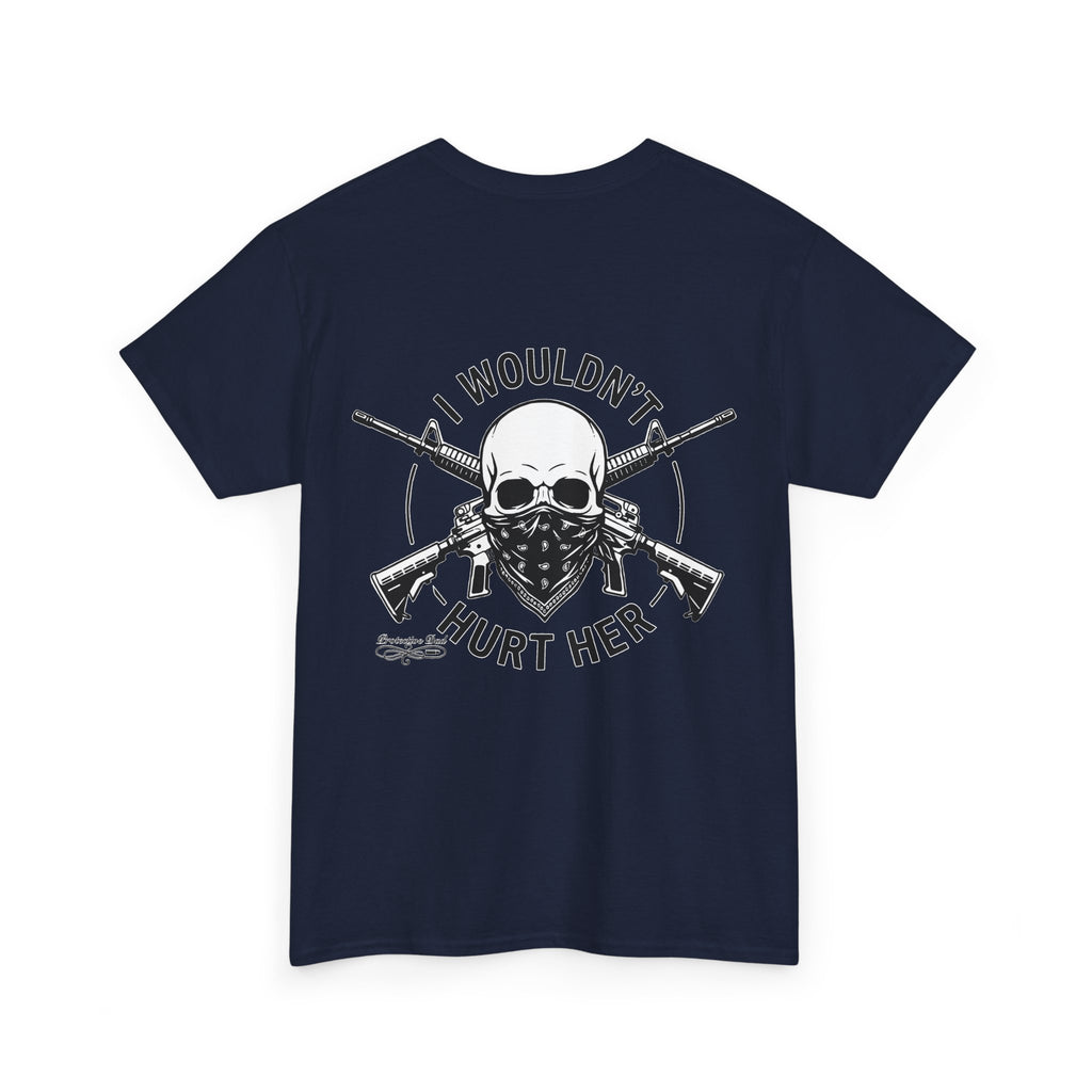 Protective Dad Assault Rifles T-Shirt | Here’s Your Warning
