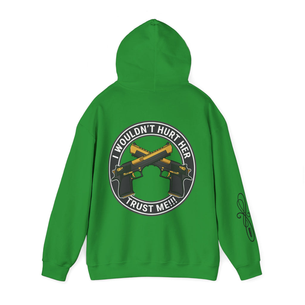 Protective Dad-Pistols Hoodie | Here’s Your Warning | Black Font