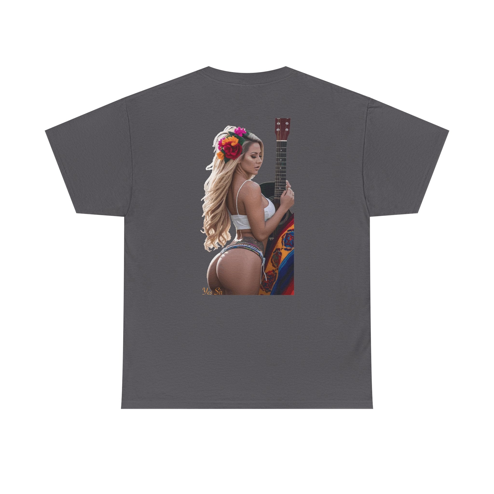 Pretty Flowers-Yes Sir T-Shirt | Parental Advisory  for the Bearded