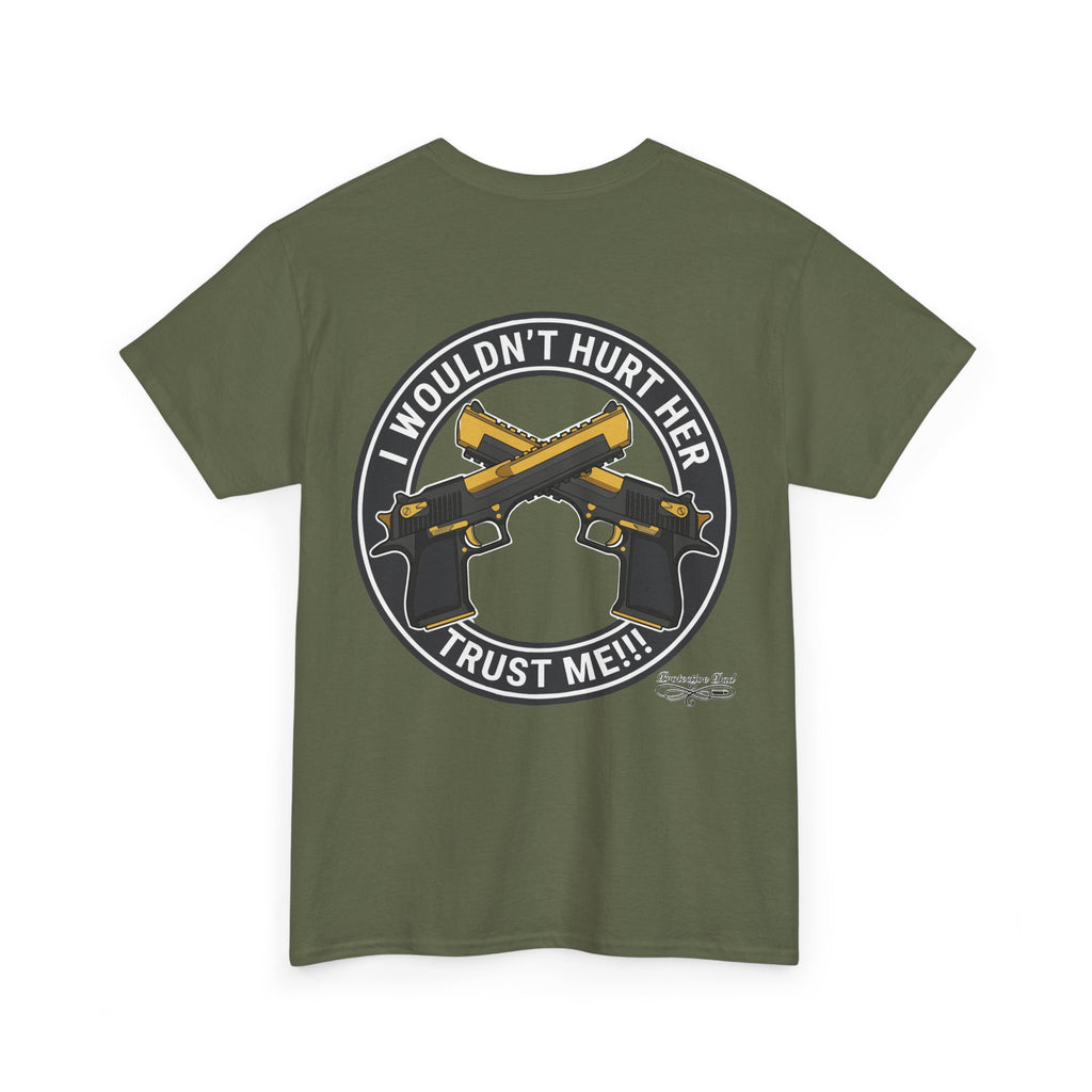 Protective Dad Pistols T-Shirt | Here’s Your Warning