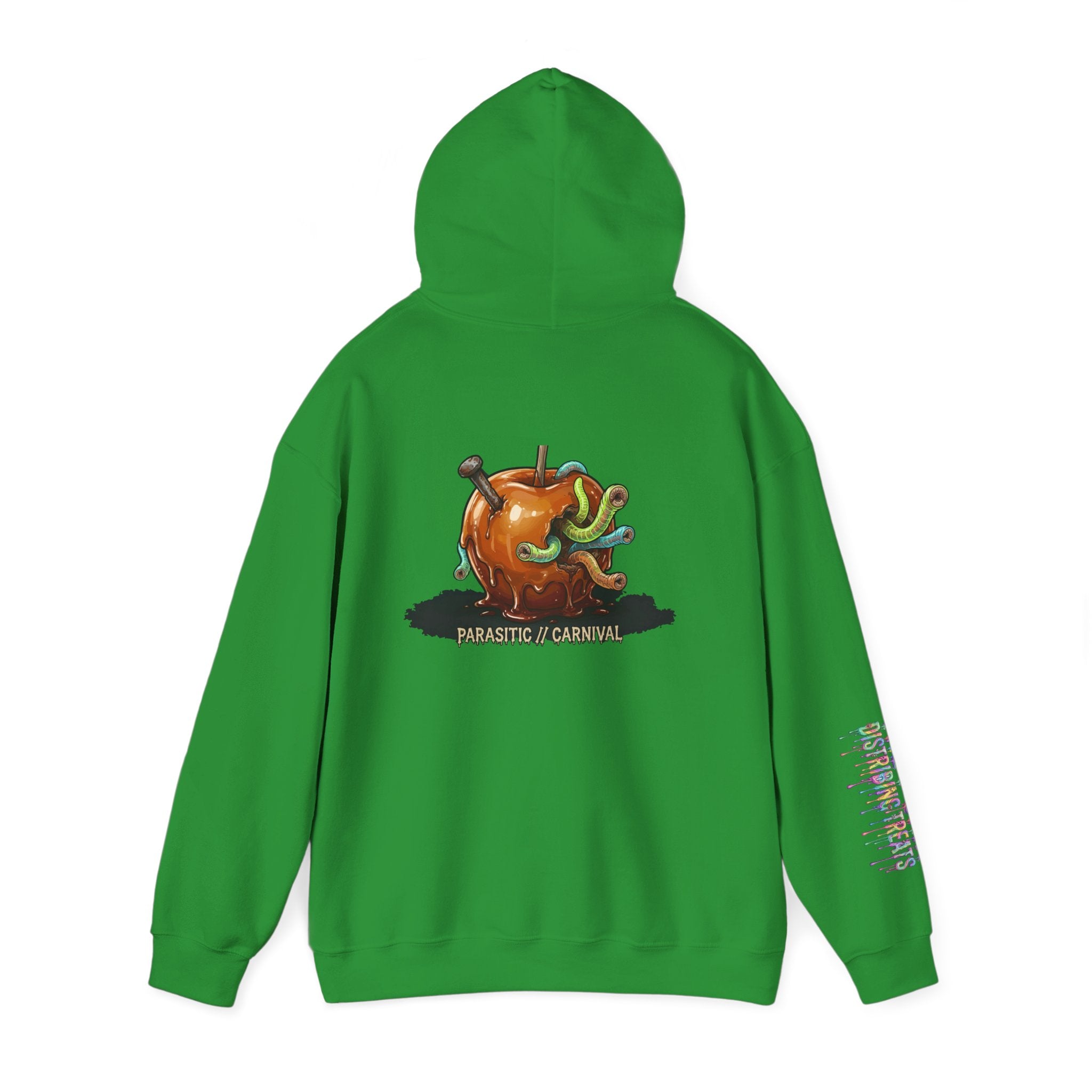 Skullcream Creepy Candy Apple Hoodie — 'Parasitic Carnival' Graphic Pullover