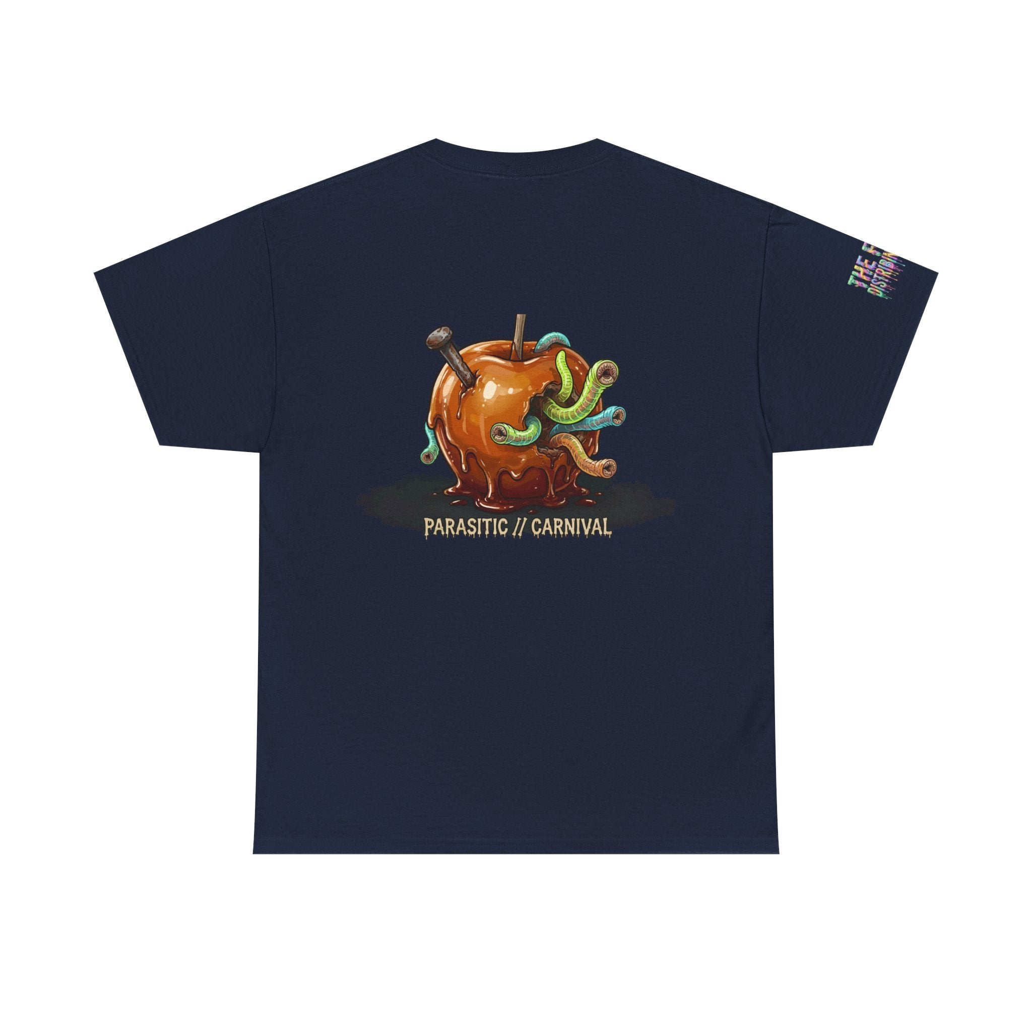 Skullcream Carnival Caramel Apple - Spooky Candy Apple Graphic T-Shirt