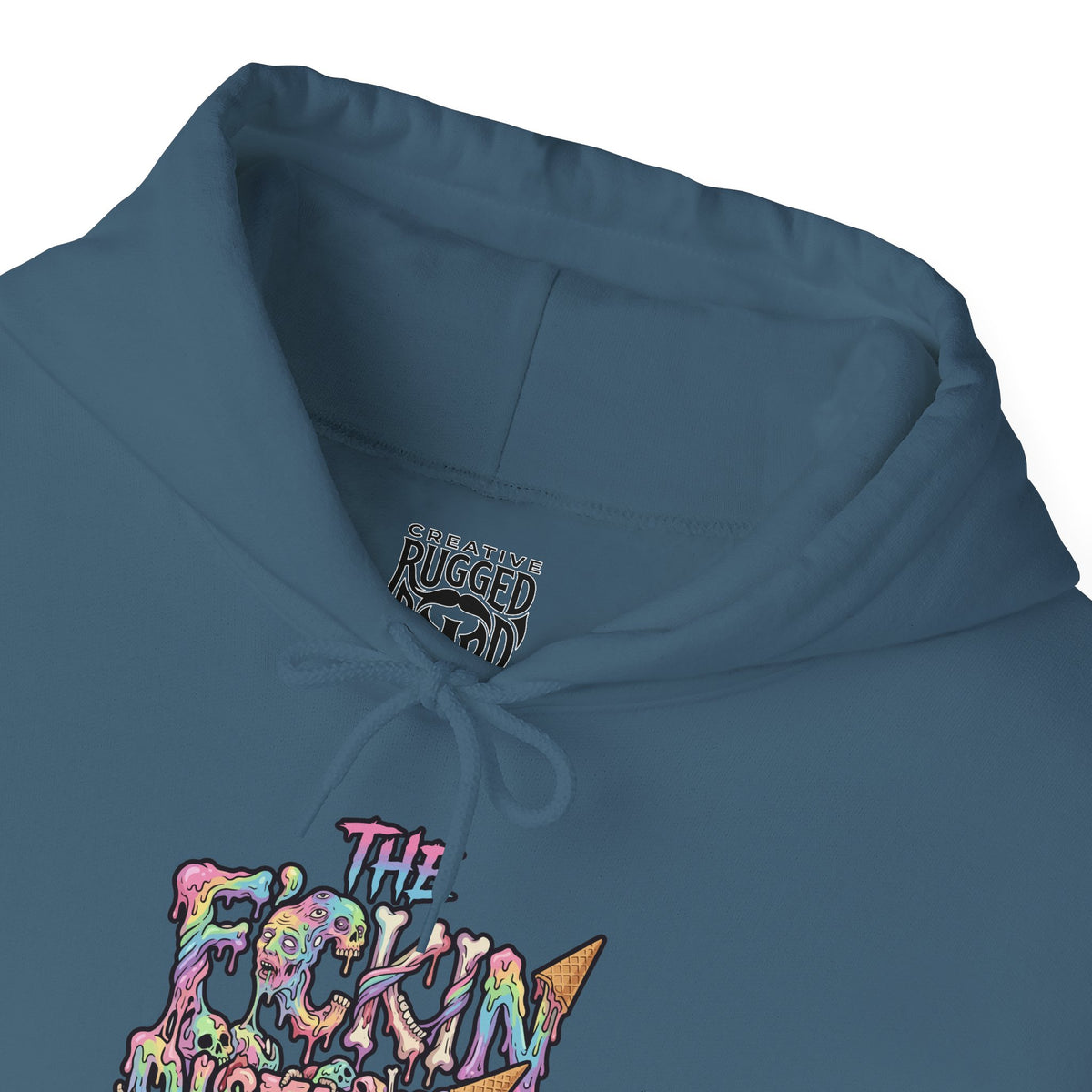 Cotton Candy Skullcream Hoodie — Sticky Fingers Band Graphic Pullover