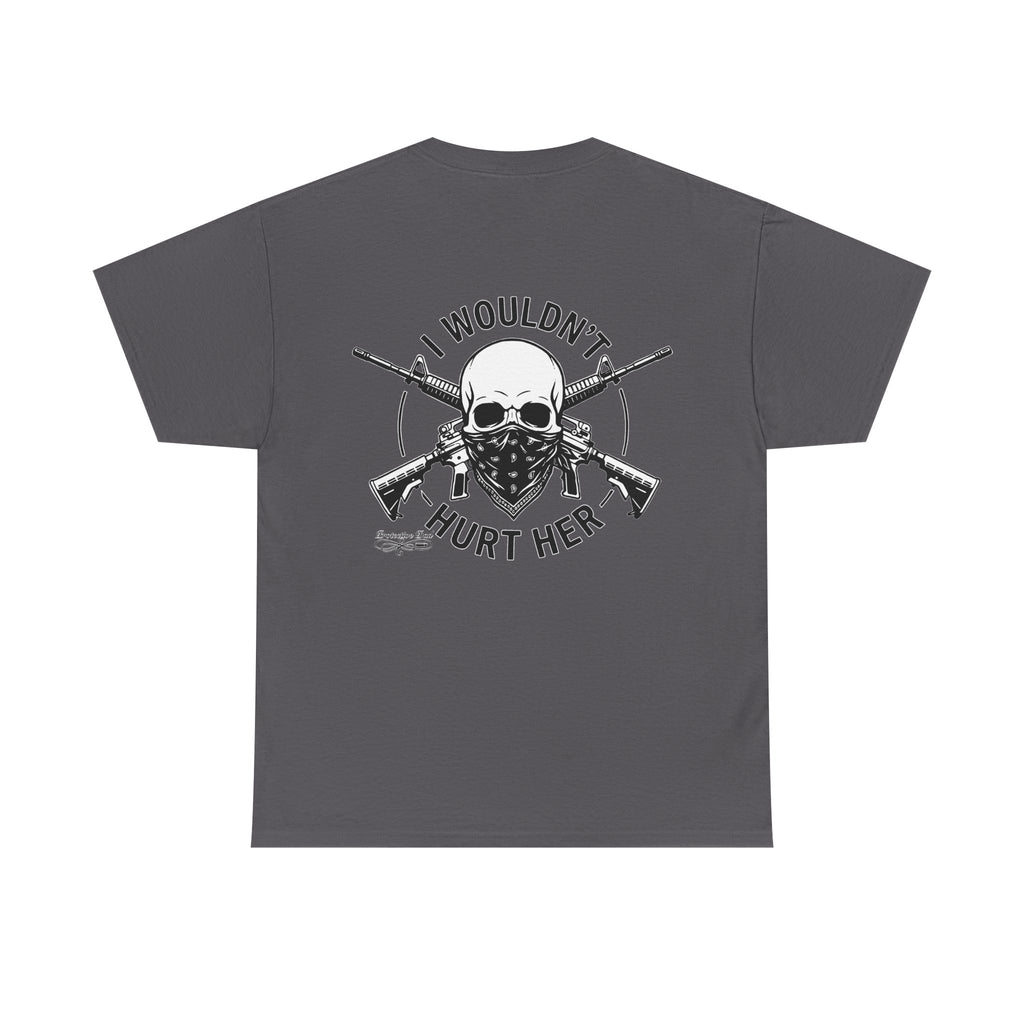 Protective Dad Assault Rifles T-Shirt | Here’s Your Warning