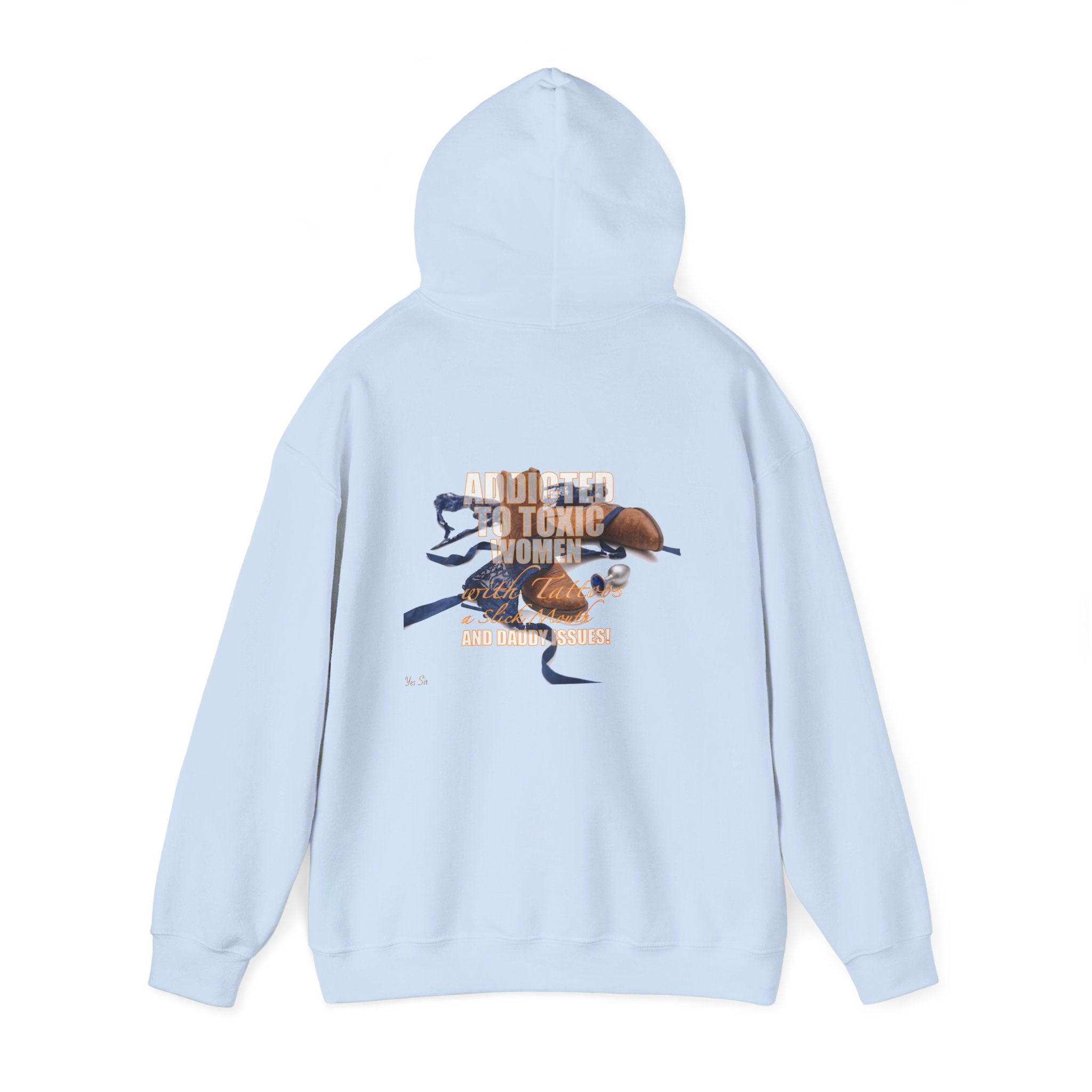 Addicted | Yes Sir Hoodie | Recovering Addict Graphic Hoodie