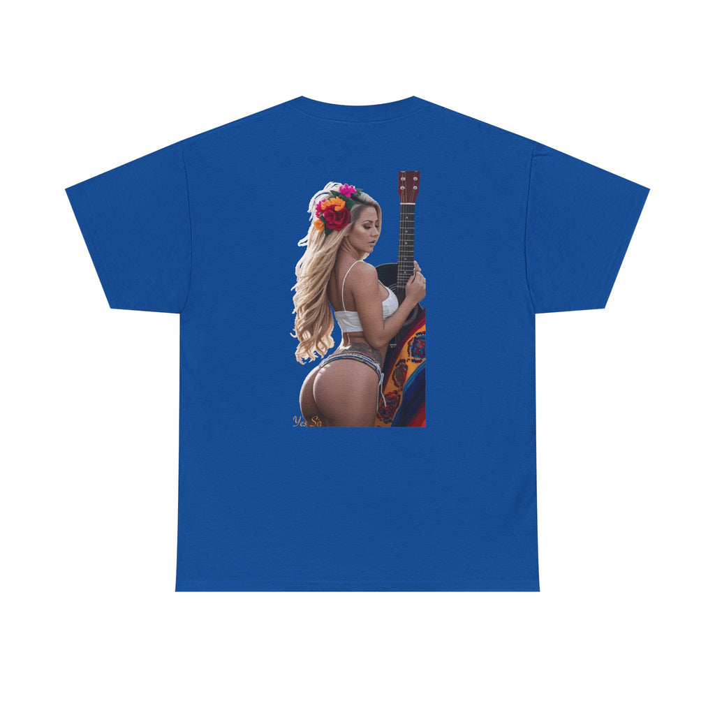Pretty Flowers-Yes Sir T-Shirt | Parental Advisory  for the Bearded