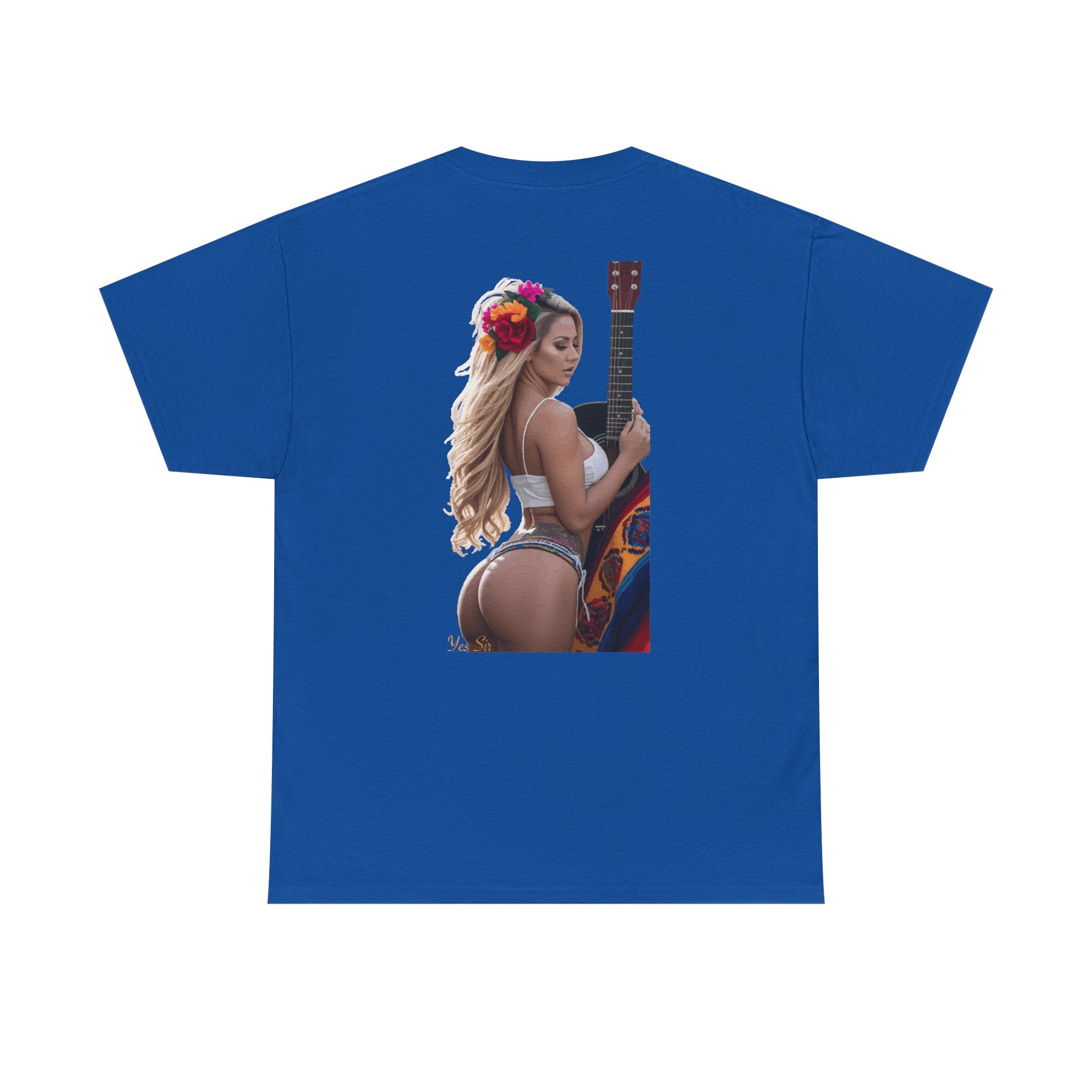 Pretty Flowers-Yes Sir T-Shirt | Parental Advisory  for the Bearded