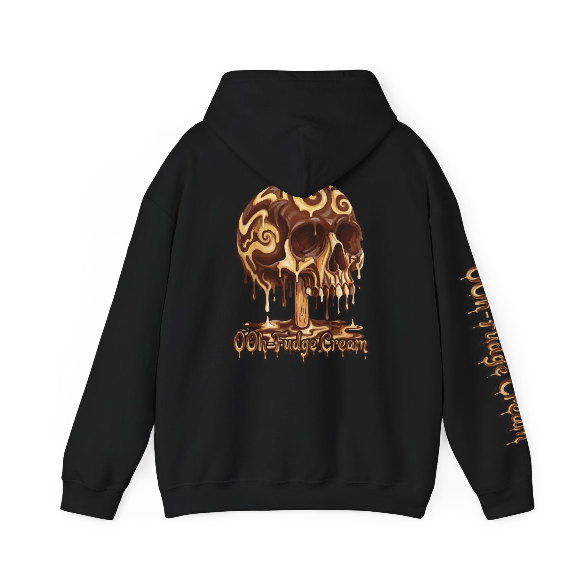 Skullcream-Ooh-Fudge Cream Hoodie | Dripping Skull Graphic