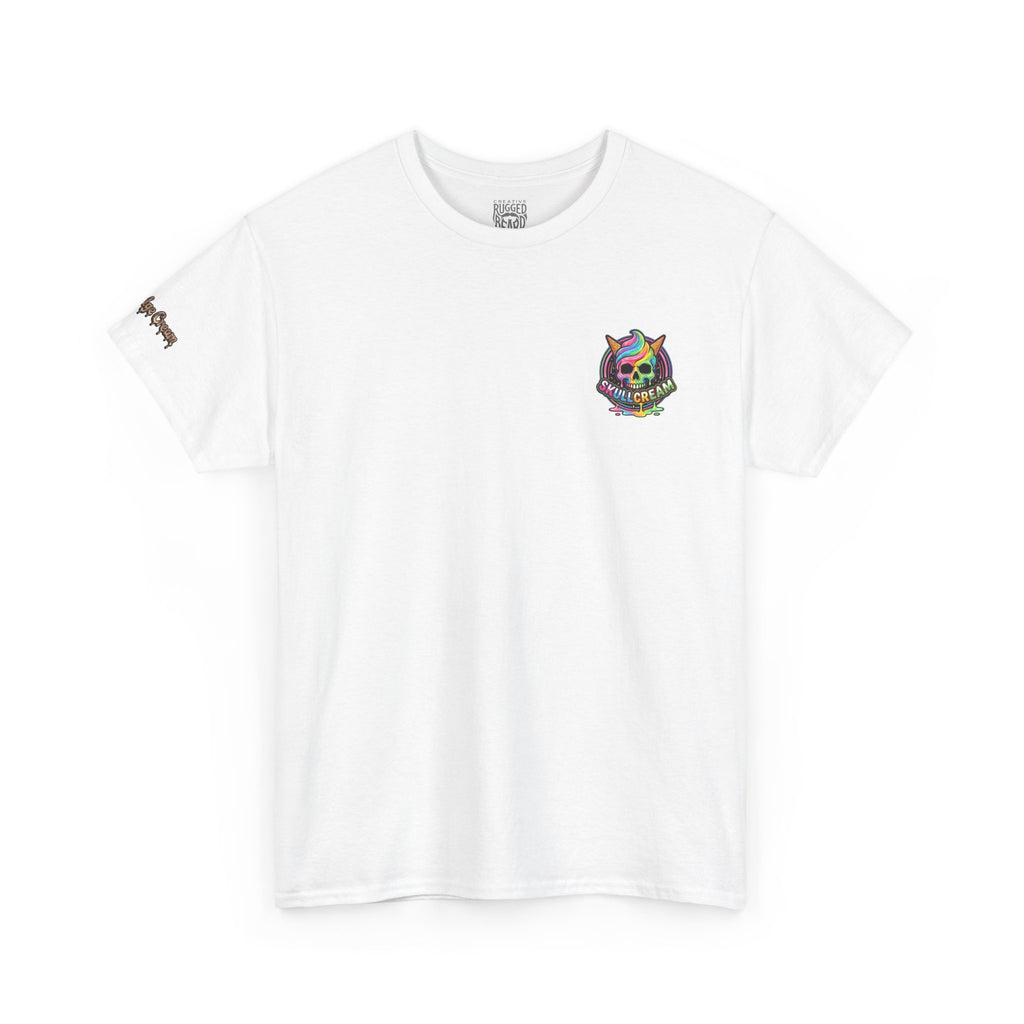 Skullcream-Ooh-Fudge Cream T-Shirt | Colorful Drip Graphic Tee
