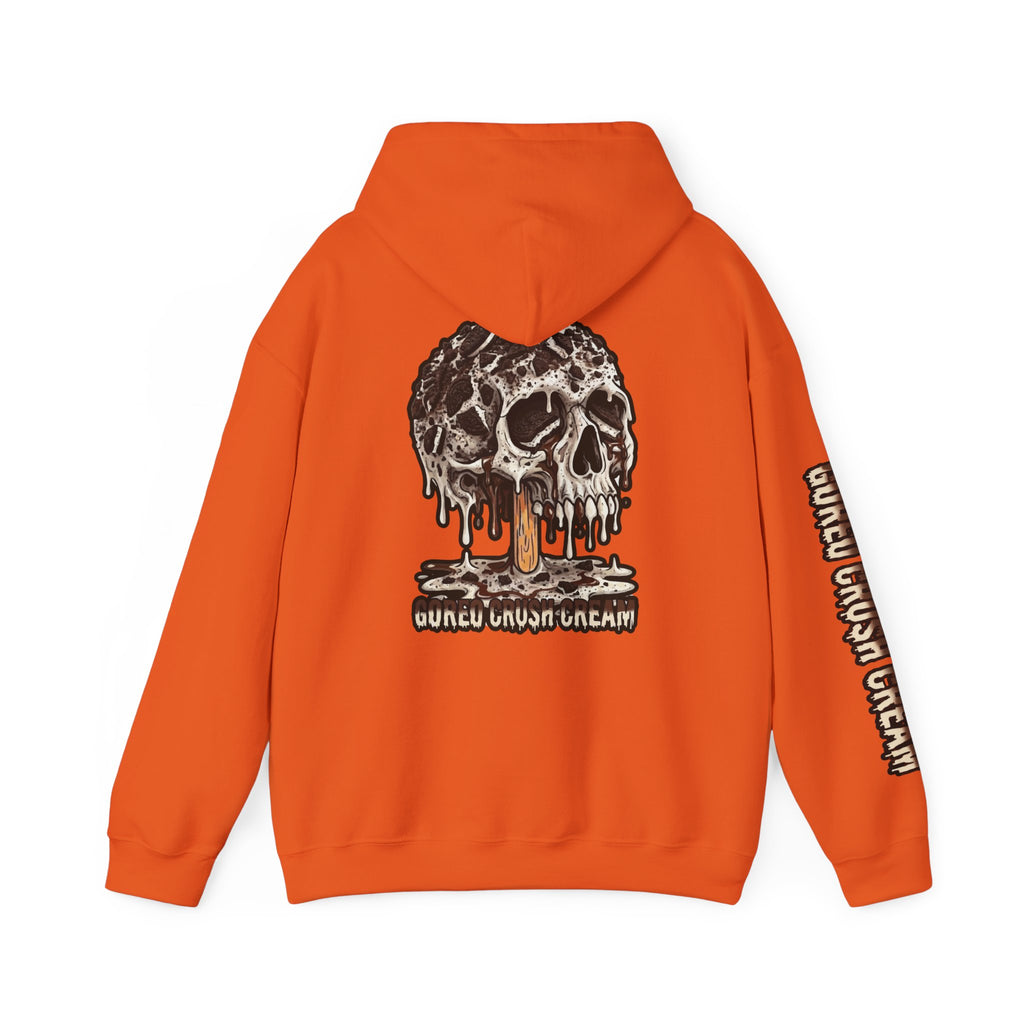 Skullcream-Goreo Crush Cream Hoodie | Dripping Skull Graphic
