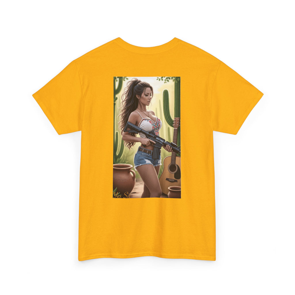 Nice Guitar-Yes Sir T-Shirt | Parental Advisory for the Bearded