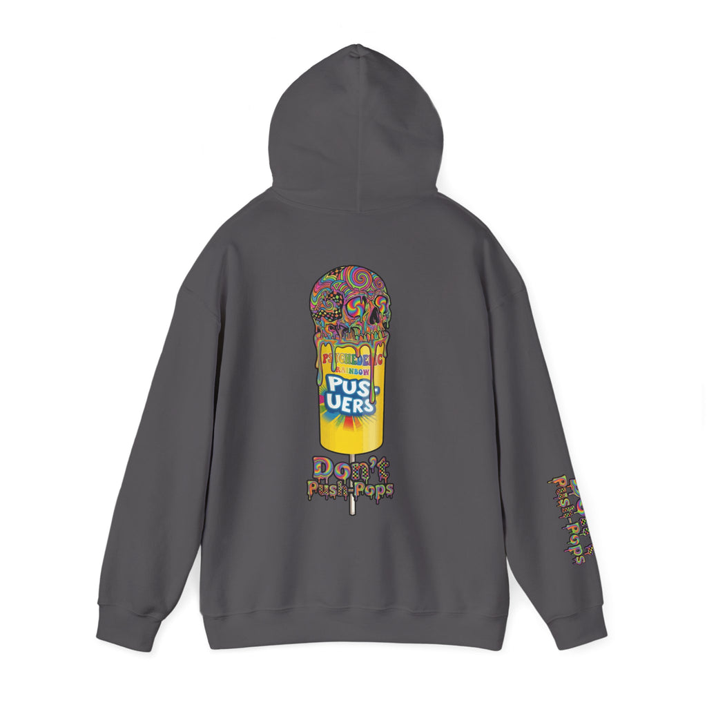 Skullcream-Don’t Push-Pops Hoodie | Dripping Skull Graphic