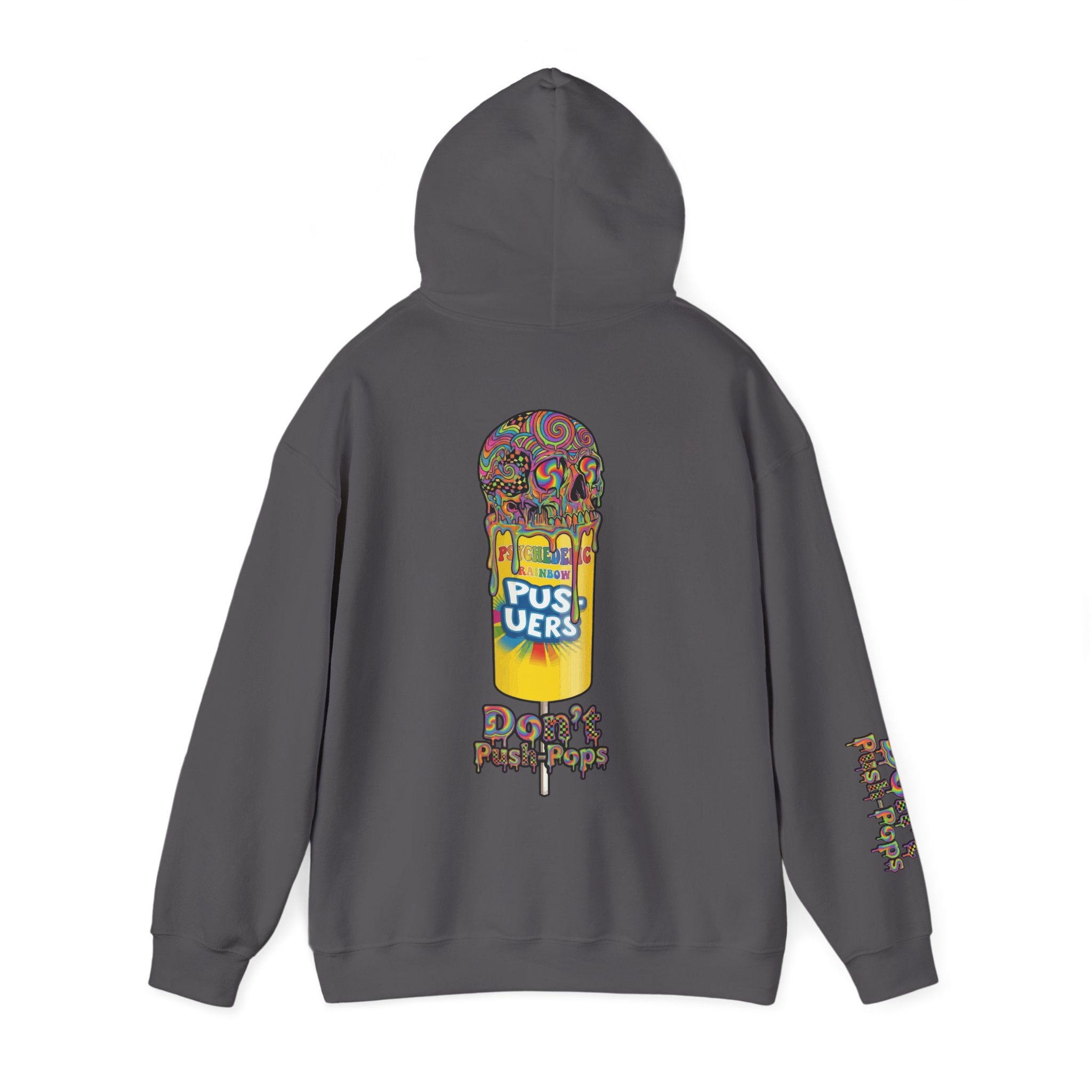 Skullcream-Don’t Push-Pops Hoodie | Dripping Skull Graphic