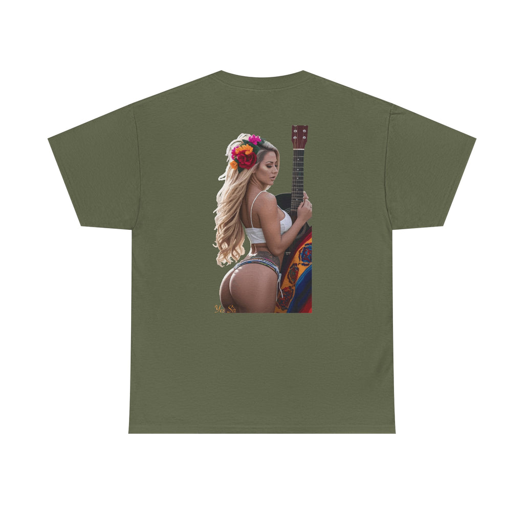 Pretty Flowers-Yes Sir T-Shirt | Parental Advisory  for the Bearded