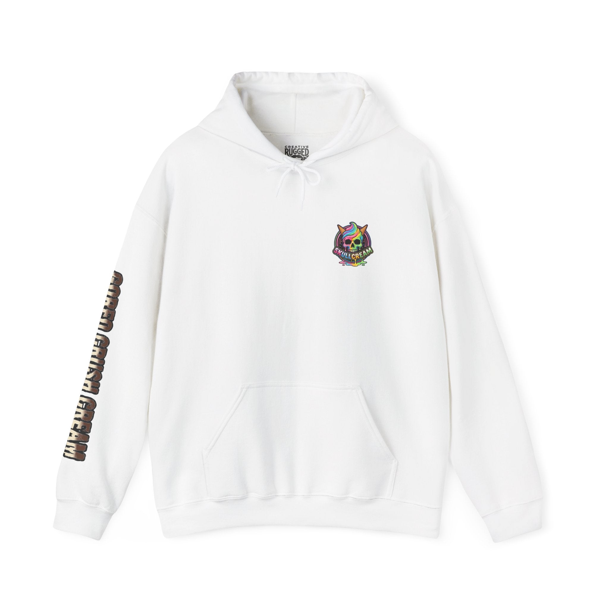 Skullcream-Goreo Crush Cream Hoodie | Dripping Skull Graphic