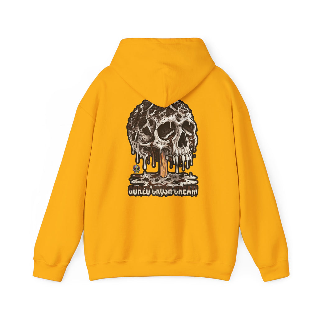 Skullcream-Goreo Crush Cream Hoodie | Dripping Skull Graphic