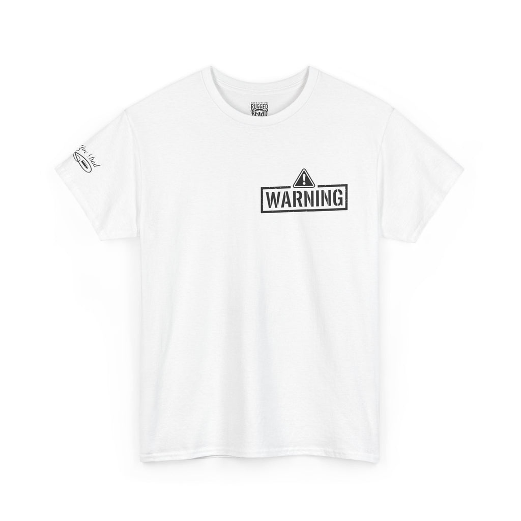 Protective Dad-Pistols T-Shirt | Here’s Your Warning | Black Font