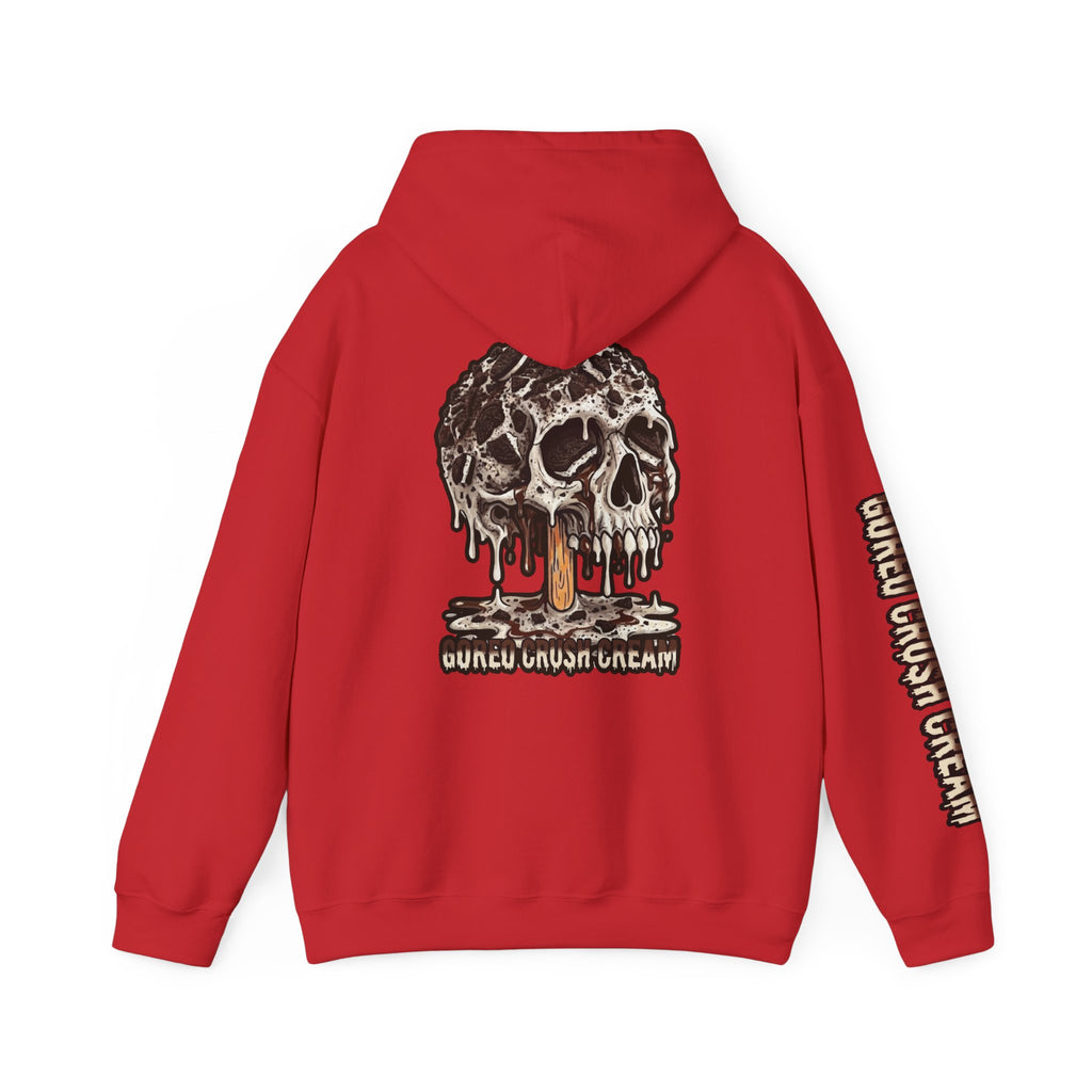 Skullcream-Goreo Crush Cream Hoodie | Dripping Skull Graphic